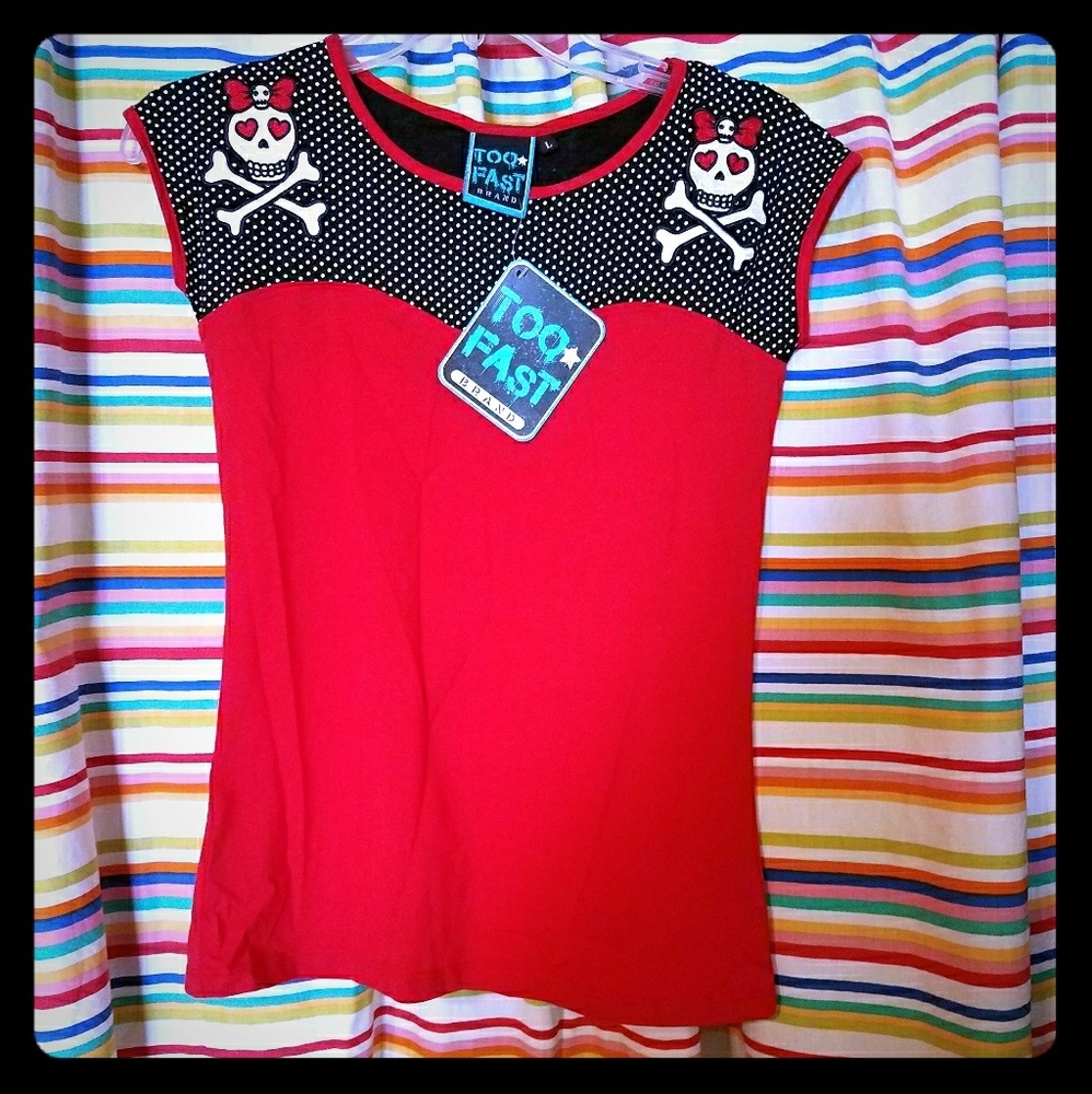 Too Fast clothing dame top